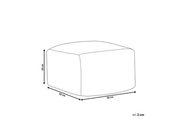 Sittepuff Bodla Beige - Beige - Hagemøbler & utemiljø - Stoler & Lenestoler - Sittesekker ute