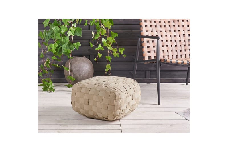 Sittepuff Bodla Beige - Beige - Hagemøbler & utemiljø - Stoler & Lenestoler - Sittesekker ute