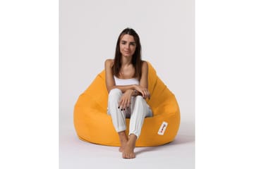 Saccosekker utendørs Hunny saccosekk utendørs 115 cm Gul - Hagemøbler & utemiljø - Stoler & Lenestoler - Sittesekker ute
