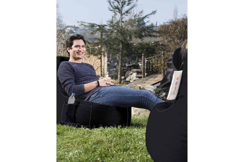 Saccosekker utendørs Vikki saccosekk utendørs 70 cm Svart - Hagemøbler & utemiljø - Stoler & Lenestoler - Sittesekker ute