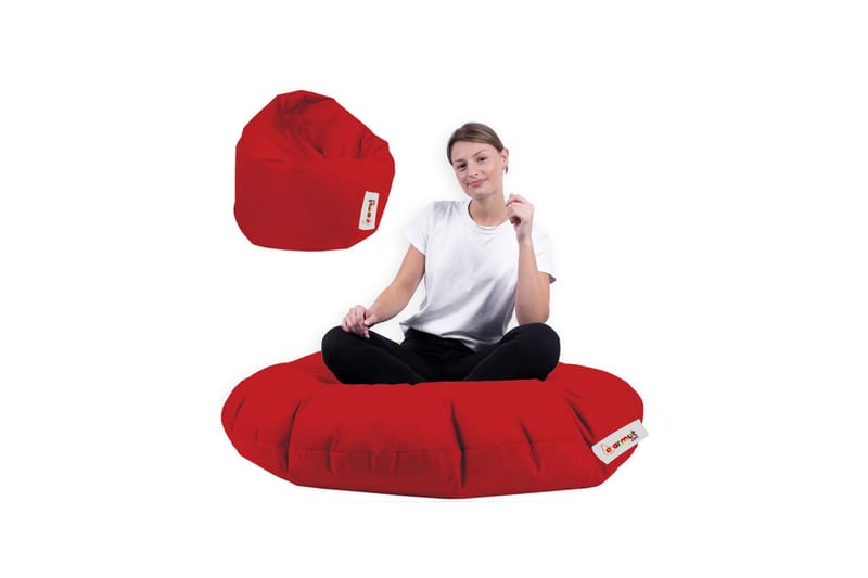 Sittepuffer utendørs Tasmina sittepute utendørs 65 cm Röd - Hagemøbler & utemiljø - Stoler & Lenestoler - Sittesekker ute