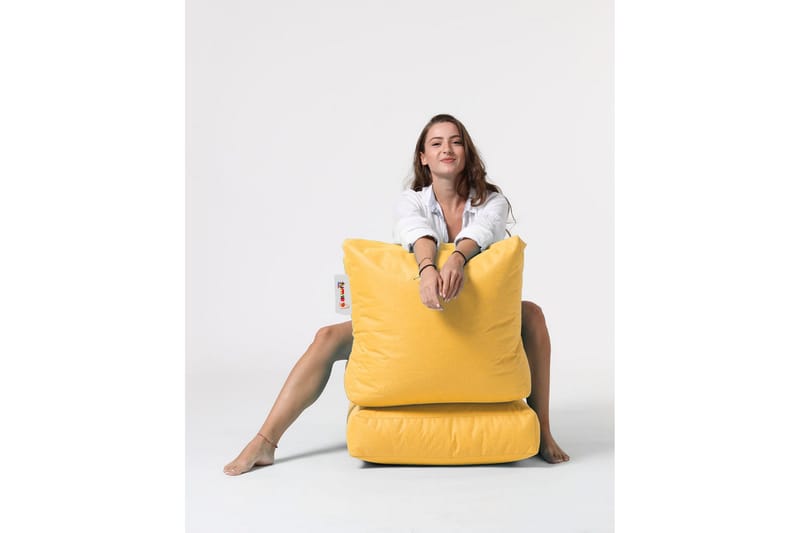 Sittesekk Utendørs Petone 55 cm - Gul - Hagemøbler & utemiljø - Stoler & Lenestoler - Sittesekker ute