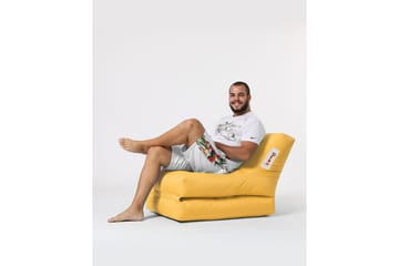 Sittesekk Utendørs Petone 55 cm - Gul - Hagemøbler & utemiljø - Stoler & Lenestoler - Sittesekker ute