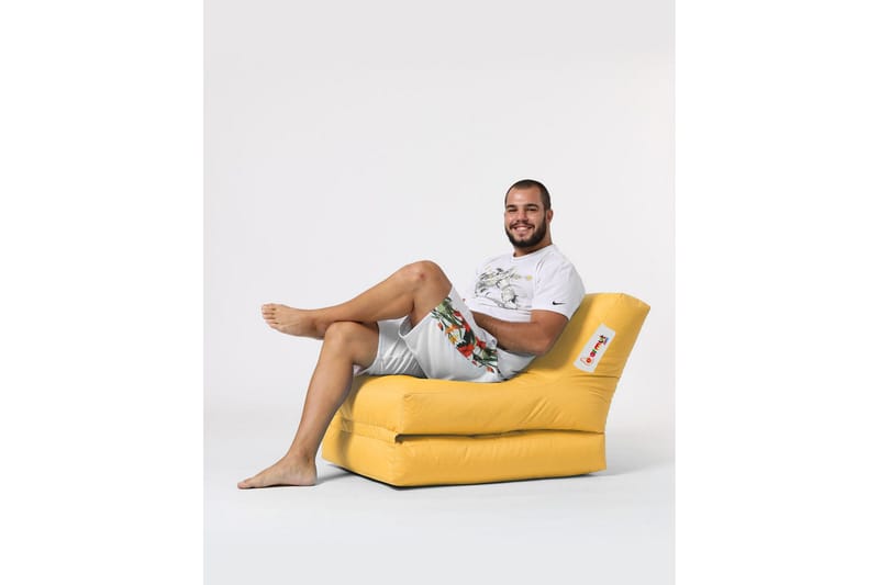 Sittesekk Utendørs Petone 55 cm - Gul - Hagemøbler & utemiljø - Stoler & Lenestoler - Sittesekker ute