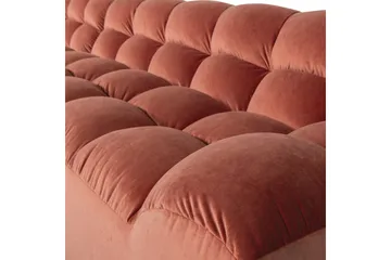 Sjeselong Allure - Vasket fløyelsrosa, Venstre - Møbler - Sofaer - Hjørnesofaer