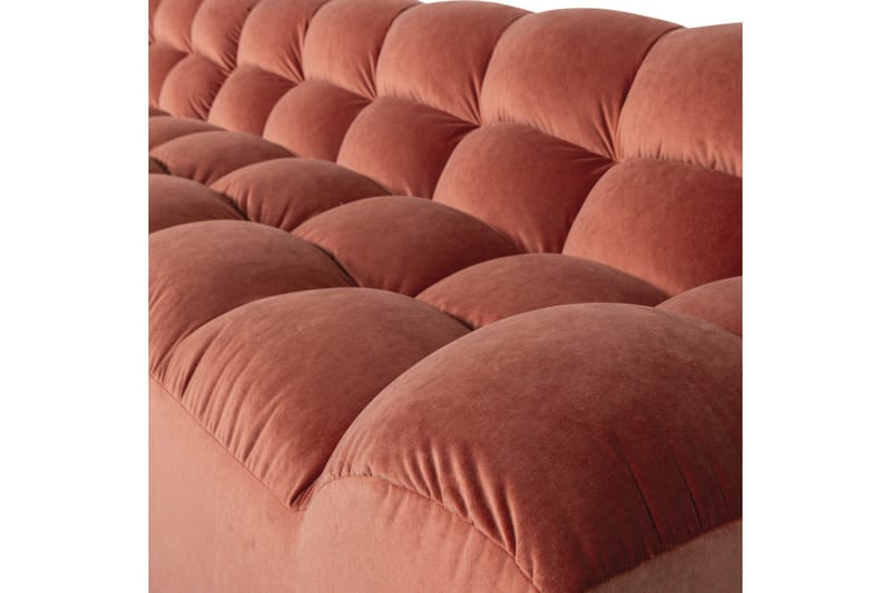 Sjeselong Allure - Vasket fløyelsrosa, Venstre - Møbler - Sofaer - Hjørnesofaer