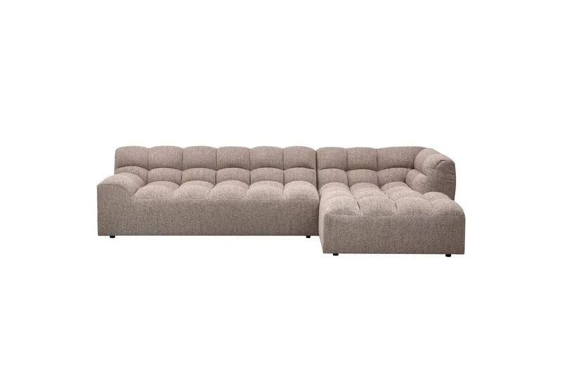 Sjeselong Allure - Vevd brun melange, Høyre - Møbler - Sofaer - Hjørnesofaer