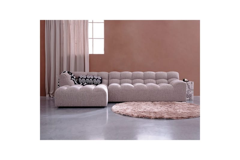 Sjeselong Allure - Vevd brun melange, Venstre - Møbler - Sofaer - Hjørnesofaer