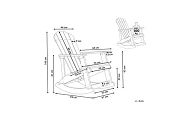 Sjurby Gyngestol utendørs - Blå - Hagemøbler & utemiljø - Stoler & Lenestoler - Gyngestol utendørs
