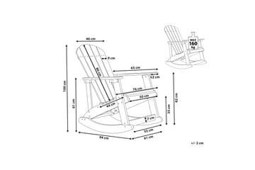 Sjurby Gyngestol utendørs - Grå - Hagemøbler & utemiljø - Stoler & Lenestoler - Gyngestol utendørs