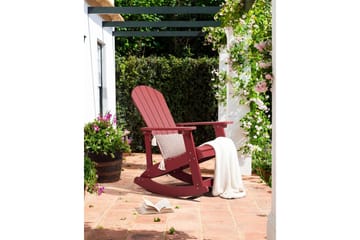Sjurby Gyngestol utendørs - Rød - Hagemøbler & utemiljø - Stoler & Lenestoler - Gyngestol utendørs