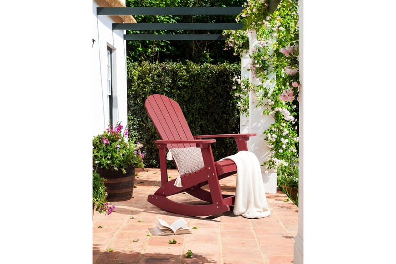 Sjurby Gyngestol utendørs - Rød - Hagemøbler & utemiljø - Stoler & Lenestoler - Gyngestol utendørs