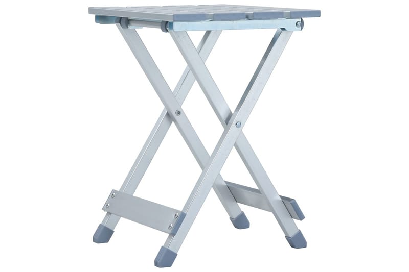 Campingkrakk aluminium 28x26x39 cm - Skammel & Krakk utendørs - Balkongstoler - Fotskammel & krakk utendørs