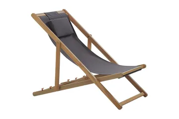 Solseng 2 erstatningstekstiler Avellino - Grå, lyst tre, flerfarget - Hagemøbler & utemiljø - Stoler & Lenestoler - Solstoler