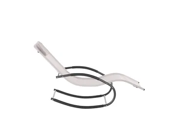 Solseng Carano II - Beige, svart - Hagemøbler & utemiljø - Stoler & Lenestoler - Solsenger & solvogner