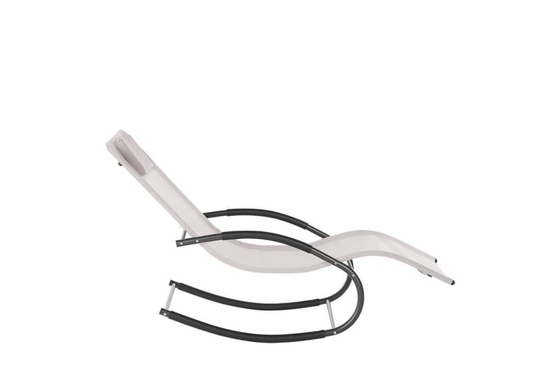 Solseng Carano II - Beige, svart - Hagemøbler & utemiljø - Stoler & Lenestoler - Solsenger & solvogner