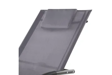 Solseng Carano II - Grå, svart - Hagemøbler & utemiljø - Stoler & Lenestoler - Solsenger & solvogner