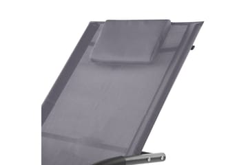 Solseng Carano II - Grå, svart - Hagemøbler & utemiljø - Stoler & Lenestoler - Solsenger & solvogner