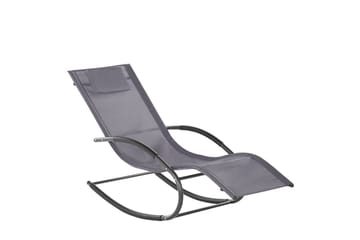 Solseng Carano II - Grå, svart - Hagemøbler & utemiljø - Stoler & Lenestoler - Solsenger & solvogner