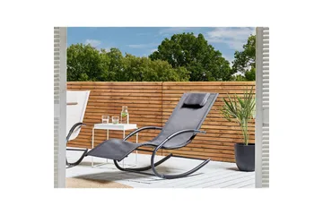 Solseng Carano II - Grå, svart - Hagemøbler & utemiljø - Stoler & Lenestoler - Solsenger & solvogner