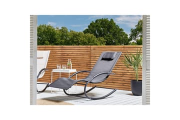 Solseng Carano II - Grå, svart - Hagemøbler & utemiljø - Stoler & Lenestoler - Solsenger & solvogner