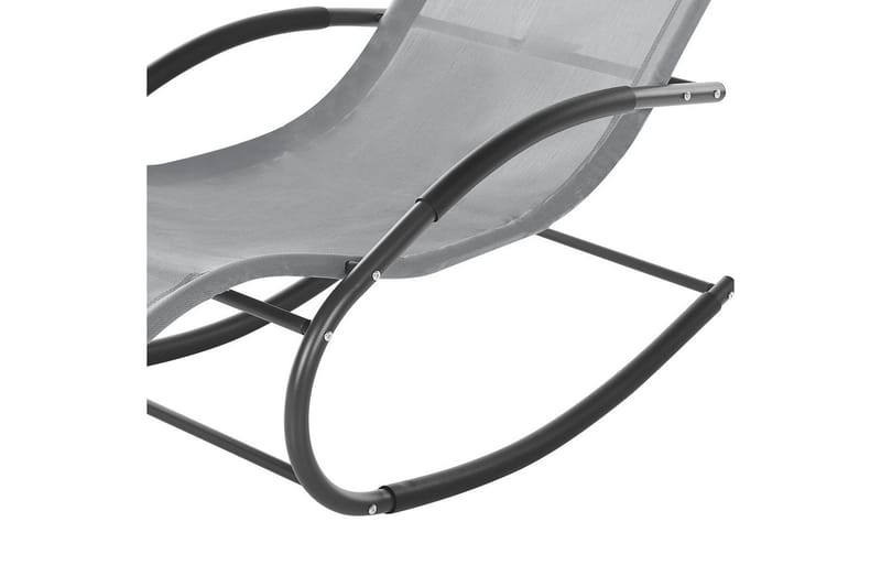 Solseng Carano II - Lys grå, svart - Hagemøbler & utemiljø - Stoler & Lenestoler - Solsenger & solvogner