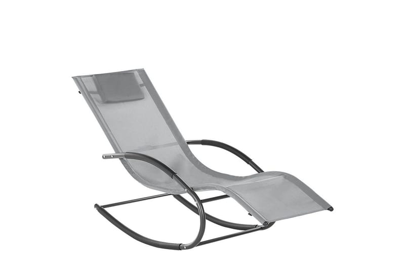 Solseng Carano II - Lys grå, svart - Hagemøbler & utemiljø - Stoler & Lenestoler - Solsenger & solvogner