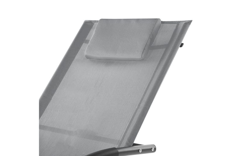 Solseng Carano II - Lys grå, svart - Hagemøbler & utemiljø - Stoler & Lenestoler - Solsenger & solvogner