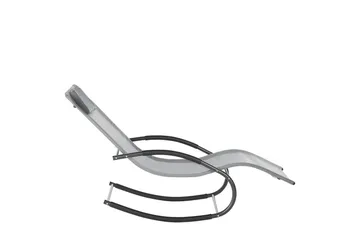 Solseng Carano II - Lys grå, svart - Hagemøbler & utemiljø - Stoler & Lenestoler - Solsenger & solvogner