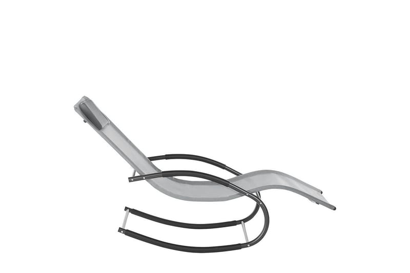 Solseng Carano II - Lys grå, svart - Hagemøbler & utemiljø - Stoler & Lenestoler - Solsenger & solvogner