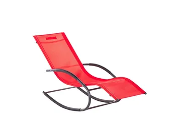 Solseng Carano II - Rød, Svart - Hagemøbler & utemiljø - Stoler & Lenestoler - Solsenger & solvogner