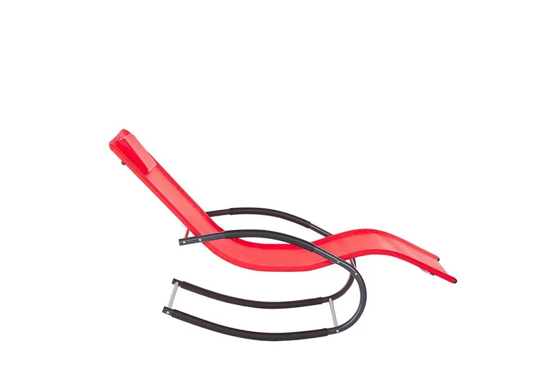 Solseng Carano II - Rød, Svart - Hagemøbler & utemiljø - Stoler & Lenestoler - Solsenger & solvogner