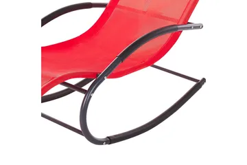 Solseng Carano II - Rød, Svart - Hagemøbler & utemiljø - Stoler & Lenestoler - Solsenger & solvogner