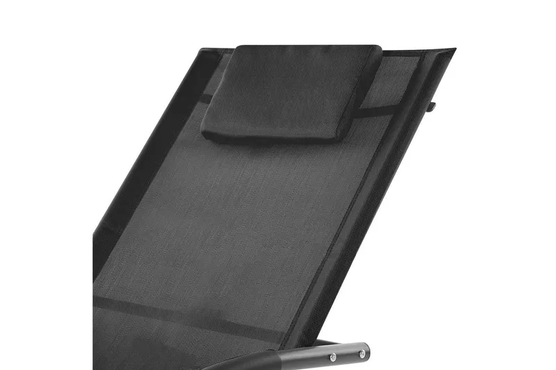 Solseng Carano II - Svart - Hagemøbler & utemiljø - Stoler & Lenestoler - Solsenger & solvogner