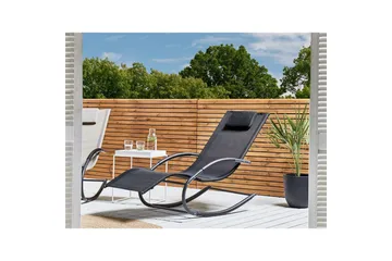 Solseng Carano II - Svart - Hagemøbler & utemiljø - Stoler & Lenestoler - Solsenger & solvogner