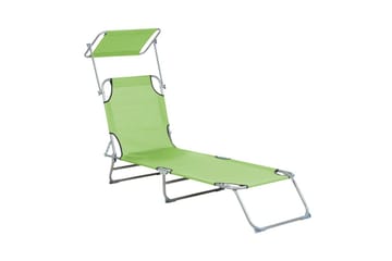 Solseng Foligno - Grønn, Sølv - Hagemøbler & utemiljø - Stoler & Lenestoler - Solsenger & solvogner