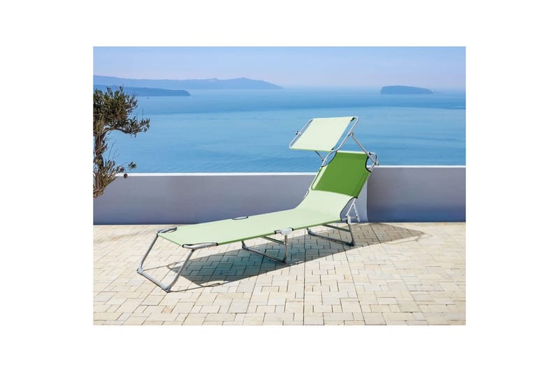 Solseng Foligno - Grønn, Sølv - Hagemøbler & utemiljø - Stoler & Lenestoler - Solsenger & solvogner