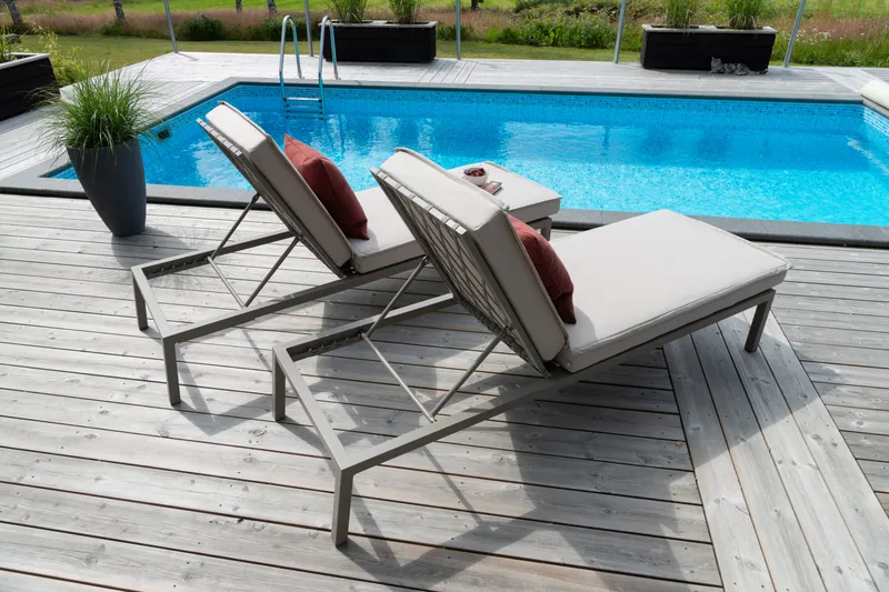 Solseng Hillerstorp Jet Set - Beige - Hagemøbler & utemiljø - Stoler & Lenestoler - Solsenger & solvogner