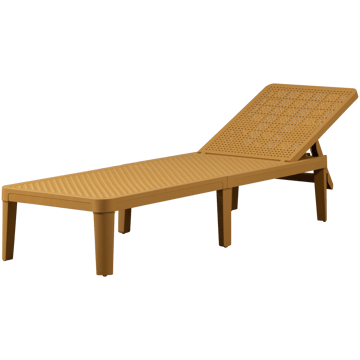 Solseng Jinte utendørs - Gul - Hagemøbler & utemiljø - Stoler & Lenestoler - Solsenger & solvogner