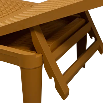 Solseng Jinte utendørs - Gul - Hagemøbler & utemiljø - Stoler & Lenestoler - Solsenger & solvogner