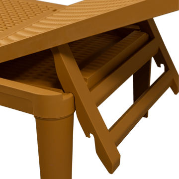 Solseng Jinte utendørs - Gul - Hagemøbler & utemiljø - Stoler & Lenestoler - Solsenger & solvogner