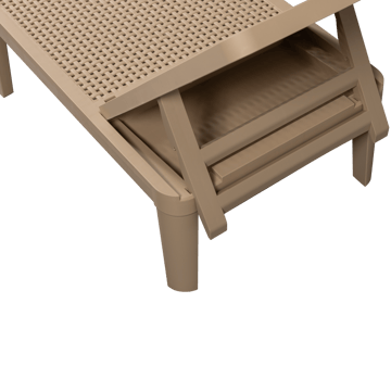 Solseng Jinte utendørs - Sand - Hagemøbler & utemiljø - Stoler & Lenestoler - Solsenger & solvogner