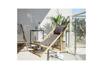 Solseng sett med 2 Avellino - Grå, lyst tre, flerfarget - Hagemøbler & utemiljø - Stoler & Lenestoler - Solstoler