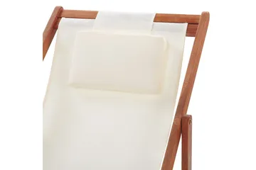 Solseng sett med 2 Avellino - Hvit, mørkt treverk, flerfarget - Hagemøbler & utemiljø - Stoler & Lenestoler - Solstoler