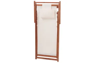 Solseng sett med 2 Avellino - Hvit, mørkt treverk, flerfarget - Hagemøbler & utemiljø - Stoler & Lenestoler - Solstoler