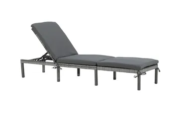 Bilbao Solseng med Pute - Grå - Hagemøbler & utemiljø - Stoler & Lenestoler - Solsenger & solvogner