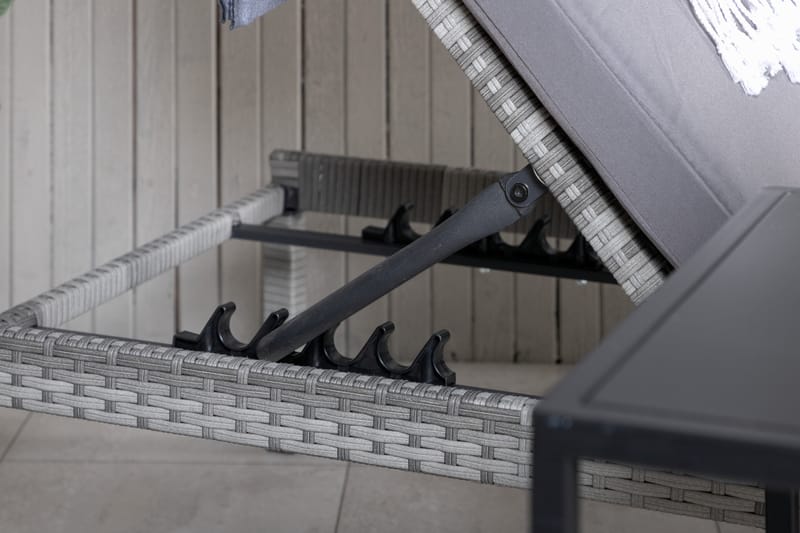 Bilbao Solseng med Pute - Grå - Hagemøbler & utemiljø - Stoler & Lenestoler - Solsenger & solvogner