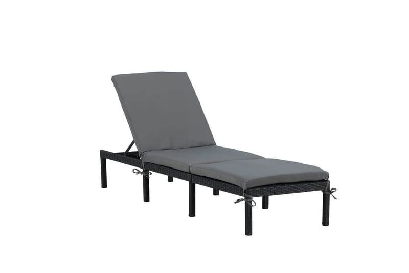 Bilbao Solseng med Pute, Svart/Grå