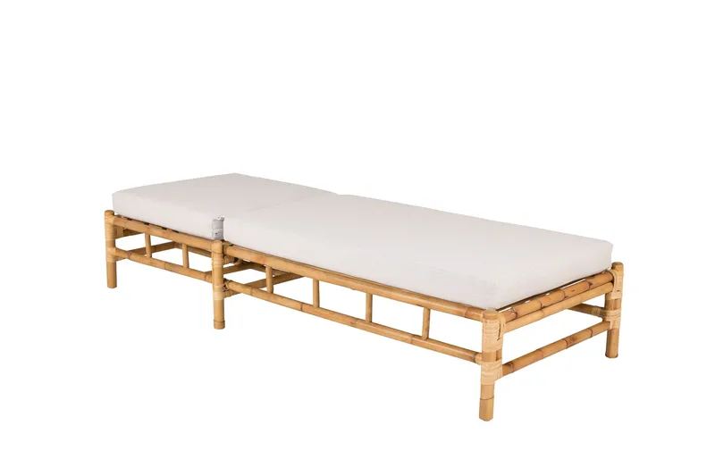 Cane Solseng m Pute - Brun/Lys grå - Hagemøbler & utemiljø - Stoler & Lenestoler - Solsenger & solvogner