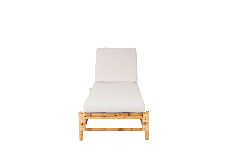 Cane Solseng m Pute - Brun/Lys grå - Hagemøbler & utemiljø - Stoler & Lenestoler - Solsenger & solvogner